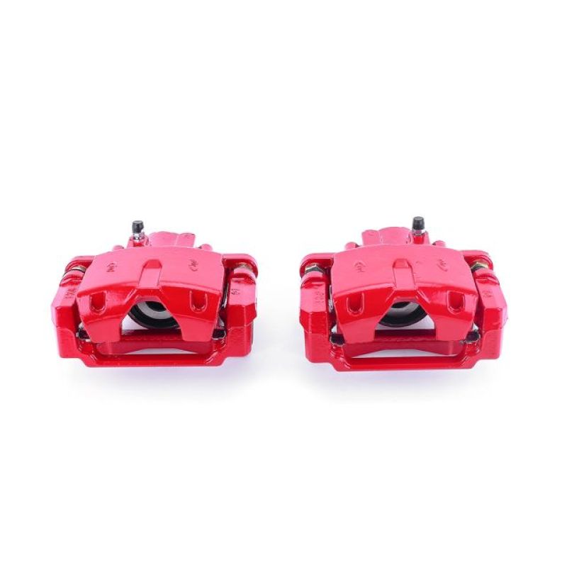 Power Stop 06-07 Cadillac CTS Rear Red Calipers w/Brackets - Pair Brake Calipers - Perf PowerStop
