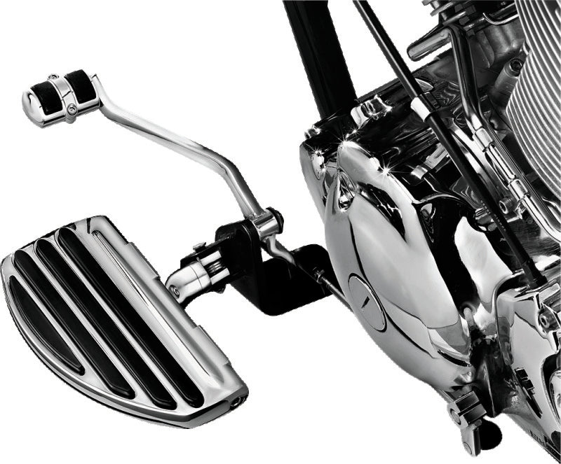 Kuryakyn ISO Conversion Floorboards For Driver Or Passenger With Splined Bracket Chrome Footpegs Kuryakyn