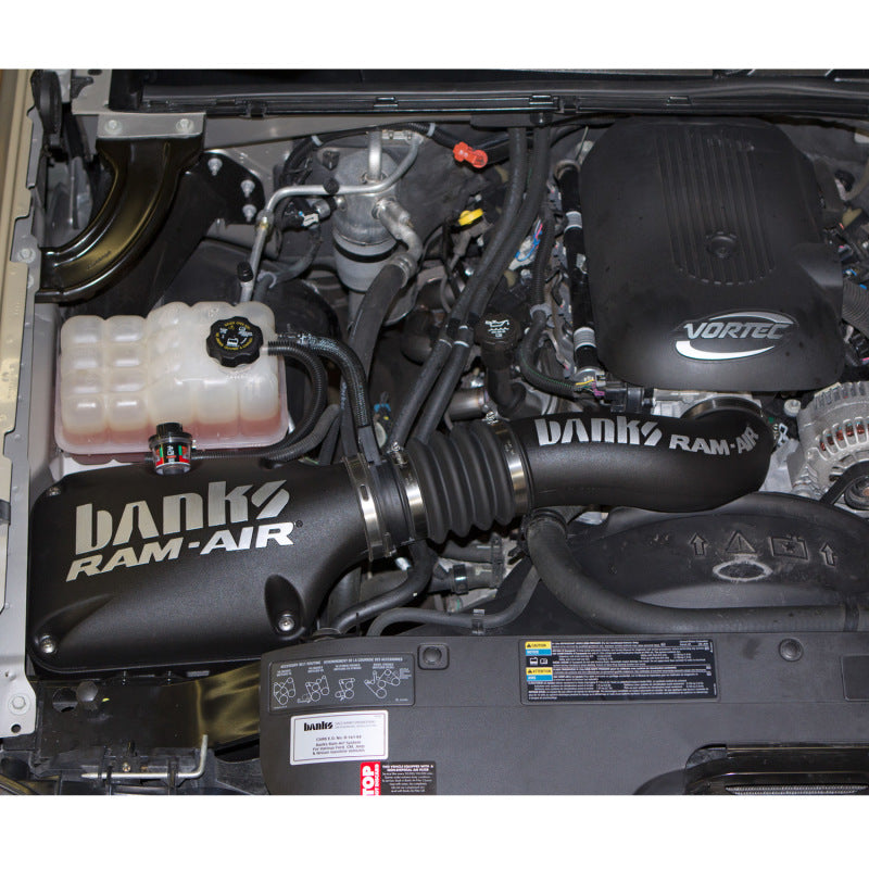 Banks Power 99-08 Chev/GMC 1500-W/Elec Fan Ram-Air Intake System - Dry Filter Short Ram Air Intakes Banks Power