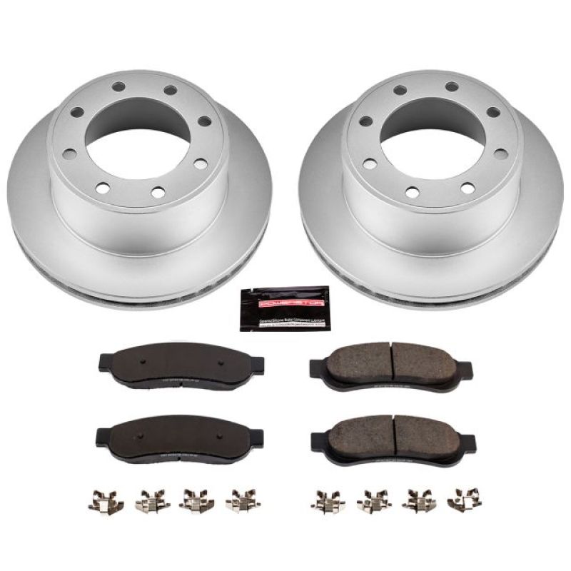Power Stop 07-10 Ford F-250 Super Duty Rear Z17 Evolution Geomet Coated Brake Kit Brake Kits - Performance Blank PowerStop