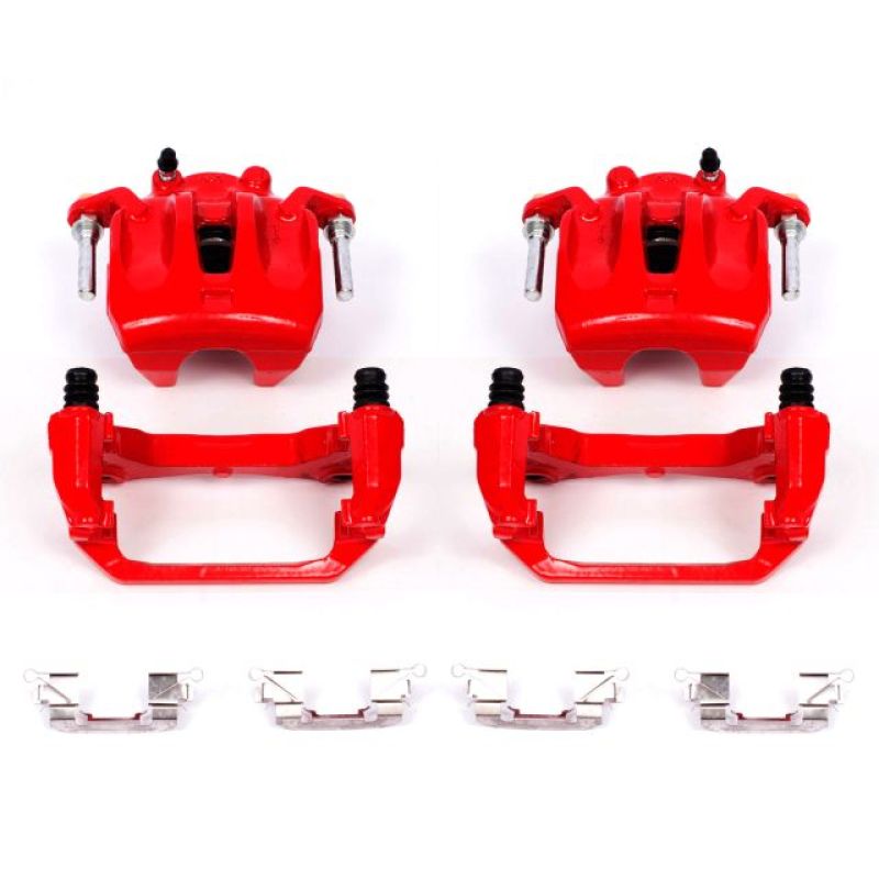 Power Stop 03-07 Nissan Murano Front Red Calipers w/Brackets - Pair Brake Calipers - Perf PowerStop