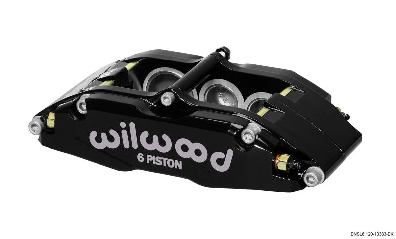 Wilwood Caliper-BNSL6-RH-Black 1.62/1.12/1.12in Pistons 1.10in Disc Brake Calipers - Perf Wilwood