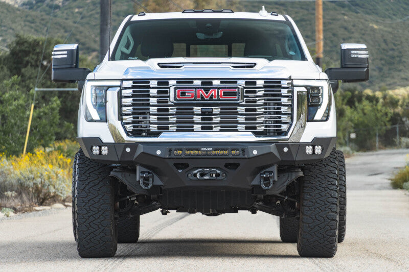 DV8 Offroad 24-26 GMC Sierra 2500/3500 Spec Series Front Bumper w/ Winch Bumpers - Steel DV8 Offroad