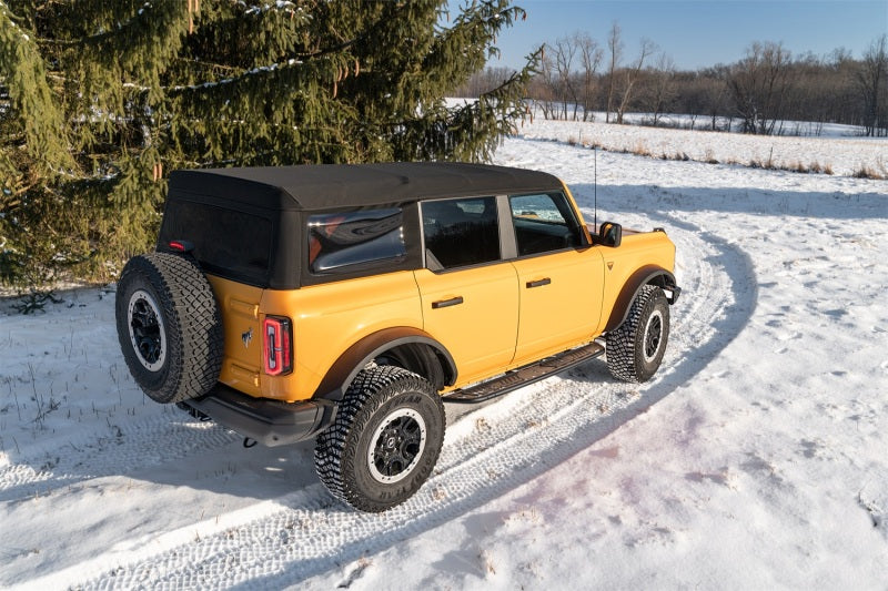 N-FAB 2021 Ford Bronco 4 Door Roan Running Boards - Textured Black Running Boards N-Fab