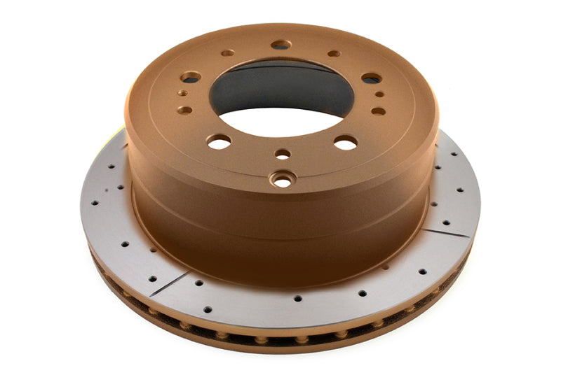 DBA 98-05 Lexus LX470/98+ Toyota Landcruiser 100 Series Front Drilled & Slotted Street Series Rotor Brake Rotors - Slot & Drilled DBA