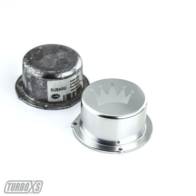 Turbo XS 15-16 Subaru WRX Billet Aluminum Vacuum Pump Cover - Silver Engine Covers Turbo XS