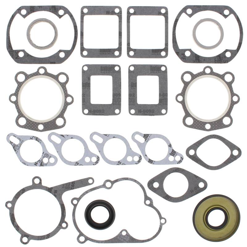 Vertex Gaskets Sno Jet SST (Yamaha Engine) FC/2 Complete Gasket Kit w/ Oil Seals Engine Hardware Vertex Pistons