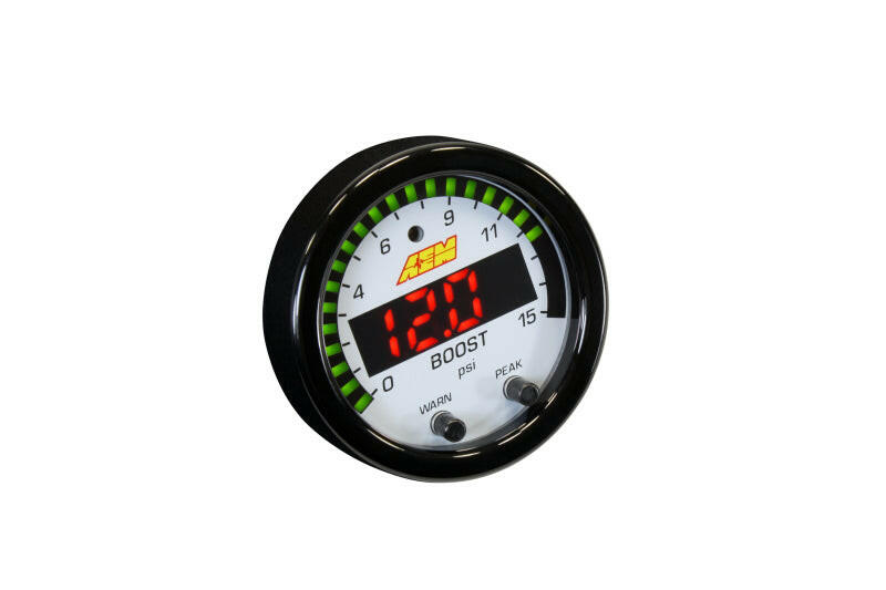 AEM X-Series Pressure 0-15psi Gauge Kit Gauges AEM