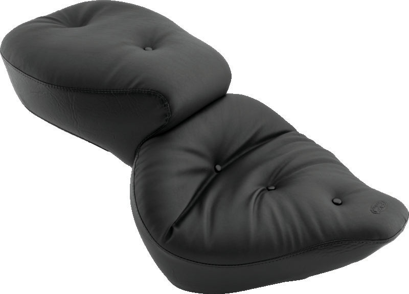 Mustang 84-06 Harley Standard Rear Tire Wide Touring 1PC Seat Regal- Black One-Piece Motorcycle Seats Mustang Motorcycle