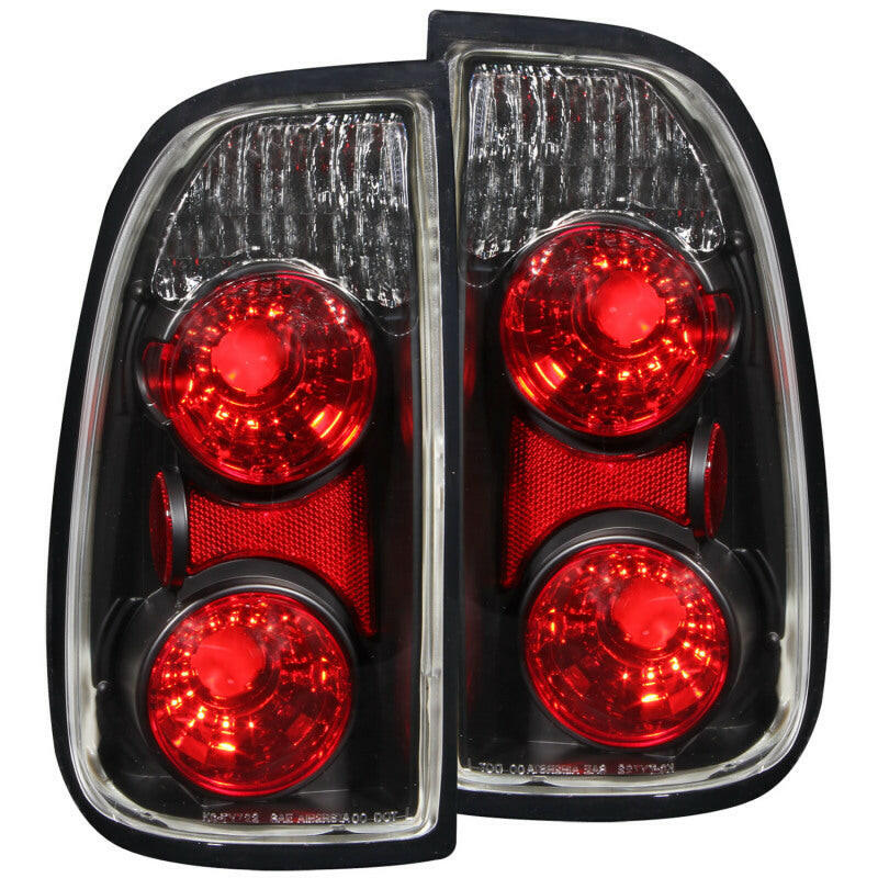 ANZO 2000-2006 Toyota Tundra Taillights Black (Regular &amp; Access Cab Models Only) Tail Lights ANZO