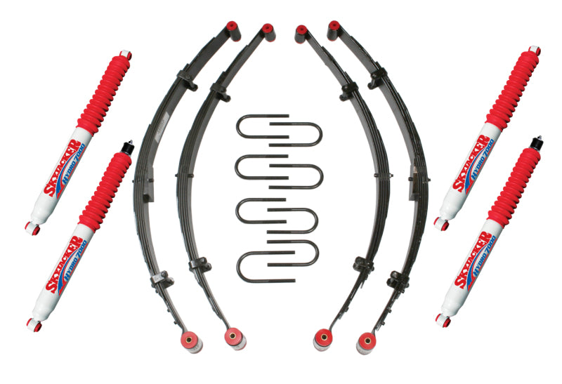 Skyjacker 2.5"KIT,87-96 YJ W/4 HYDROS Leaf Springs & Accessories Skyjacker