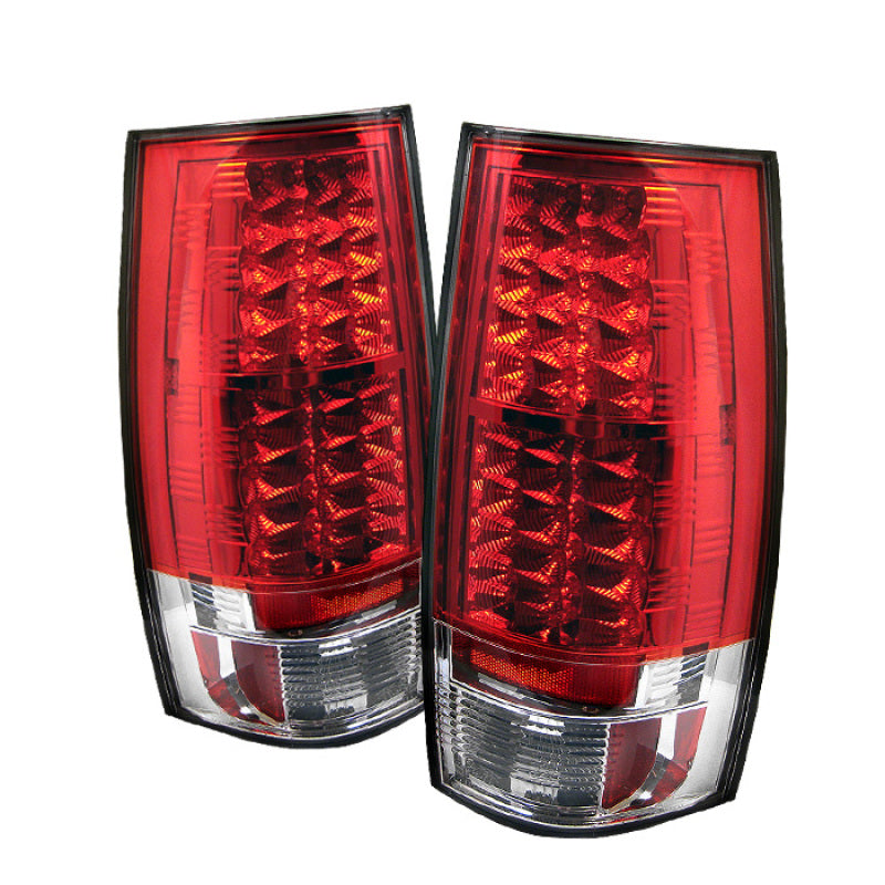 Spyder Chevy Suburban/GMC Yukon/Yukon Denali 07-14 LED Tail Lights Red Clear ALT-YD-CSUB07-LED-RC Tail Lights SPYDER