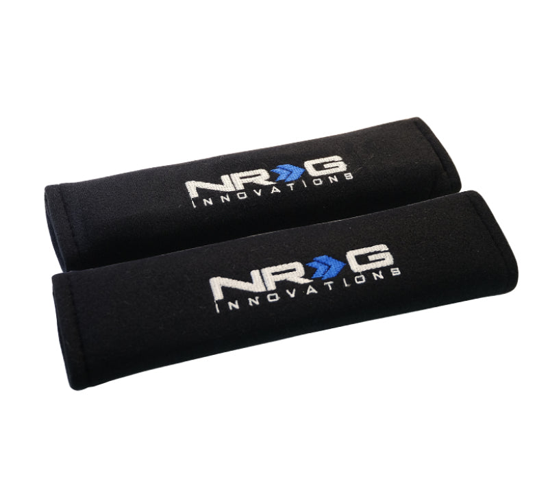 NRG Seat Belt Pads 2.7in. W x 11in. L (Black) Short - 2pc Seat Belts & Harnesses NRG