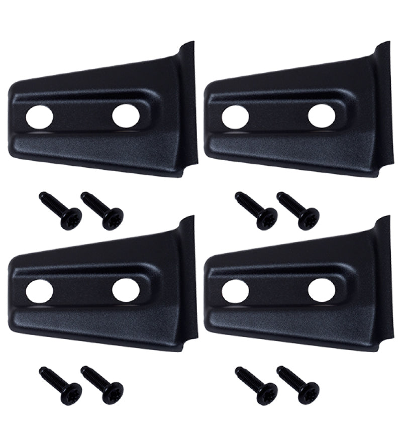Kentrol 07-18 Jeep Wrangler JK Door Hinge Overlays 4 Pieces 2 Door - Textured Black Doors Kentrol
