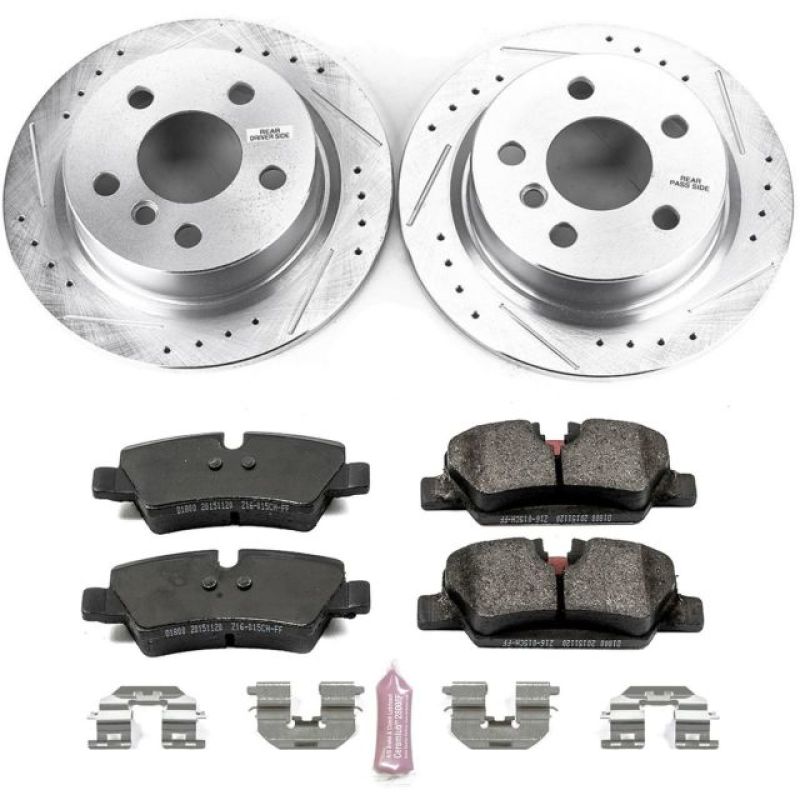 Power Stop 14-19 Mini Cooper Rear Z23 Evolution Sport Brake Kit Brake Kits - Performance D&S PowerStop