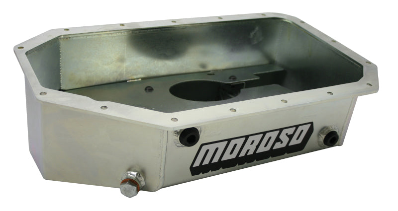 Moroso Acura/Honda K Series Swap Road Race Baffled Extra Capacity 5.5in Steel Oil Pan Oil Pans Moroso