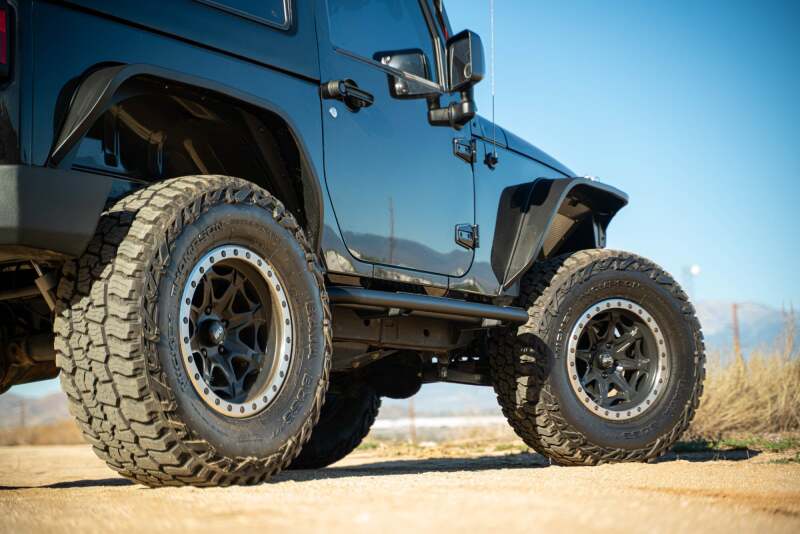 DV8 Offroad 07-18 Jeep Wrangler JK 2 Door Body/Pinch Weld Mounted Side Steps Side Steps DV8 Offroad