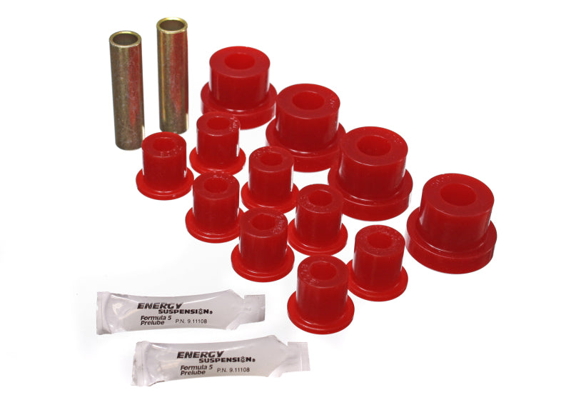 Energy Suspension Cj Frt Sprg Bush - Red Bushing Kits Energy Suspension