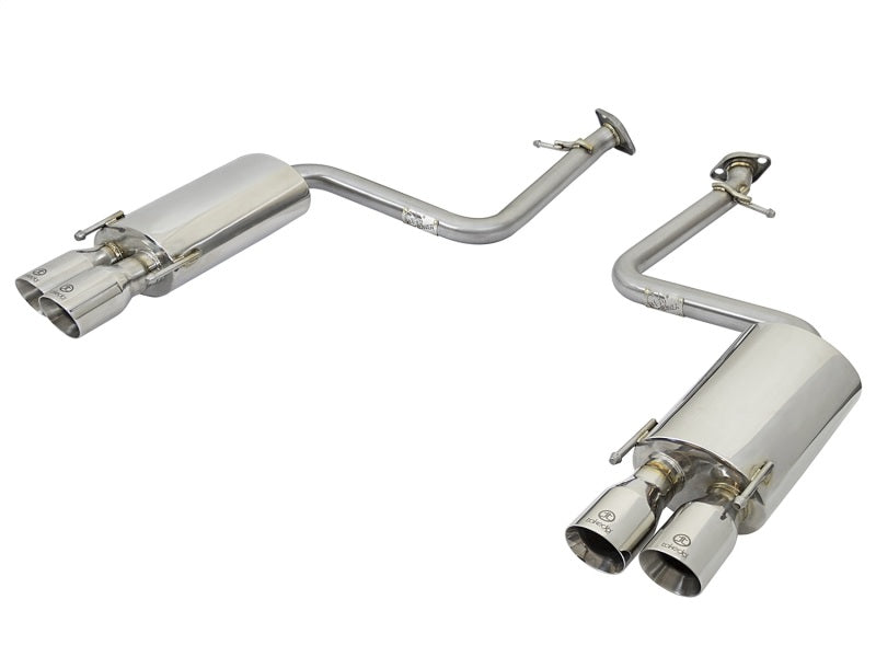 aFe Takeda 16-17 Lexus RC 200T 2.0L (t) 2in. SS Axle-Back Exhaust System w/Polished Tips Axle Back aFe
