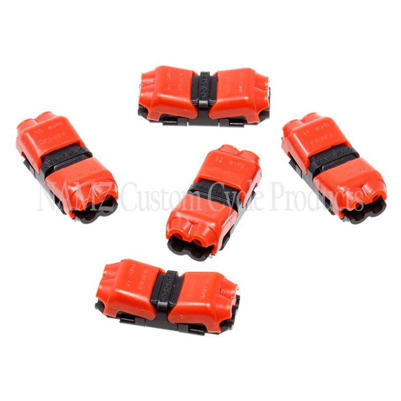 NAMZ Lightning Splice Kit H-Connection 18-22g 2-Wire to 2-Wire (5 Pack) Wiring Connectors NAMZ