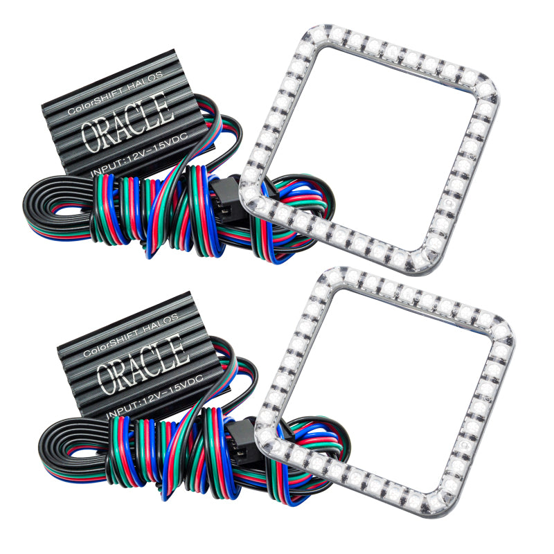 Oracle Ford F-250/350 05-07 LED Fog Halo Kit - ColorSHIFT Fog Lights ORACLE Lighting