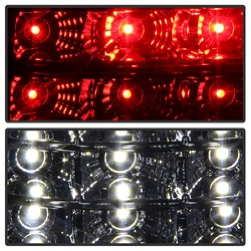 xTune 03-06 Chevrolet Silverado 1500/2500HD LED Tail Lights - Red Clear (ALT-JH-CSIL03-CS-RC) Tail Lights SPYDER