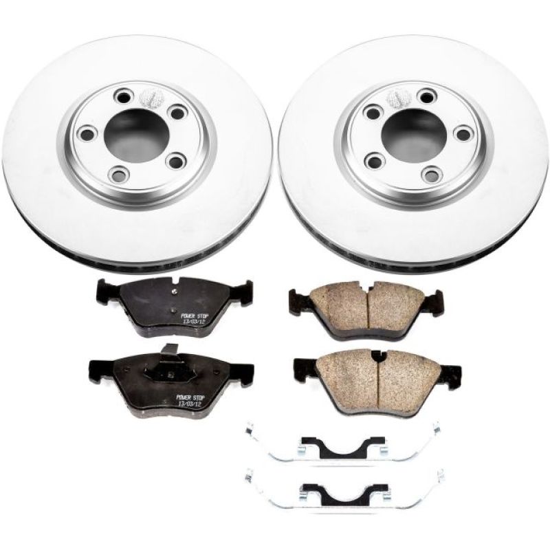 Power Stop 2005 Jaguar S-Type Front Z17 Evolution Geomet Coated Brake Kit Brake Kits - Performance Blank PowerStop