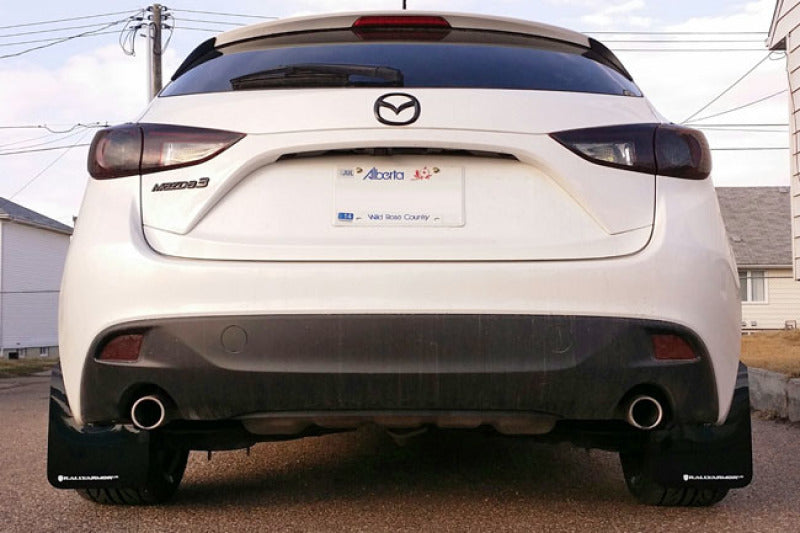 Rally Armor 14-18 Mazda3 Red UR Mud Flap w/White Logo Mud Flaps Rally Armor