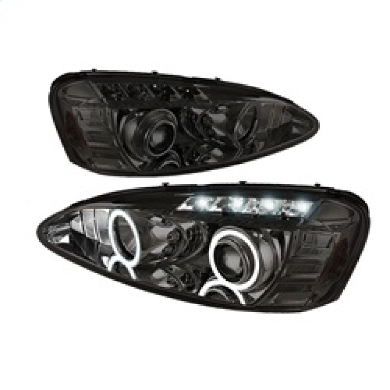 Spyder Pontiac Grand Prix 04-08 Projector Headlights LED Halo LED Smke PRO-YD-PGP04-HL-SMC Headlights SPYDER