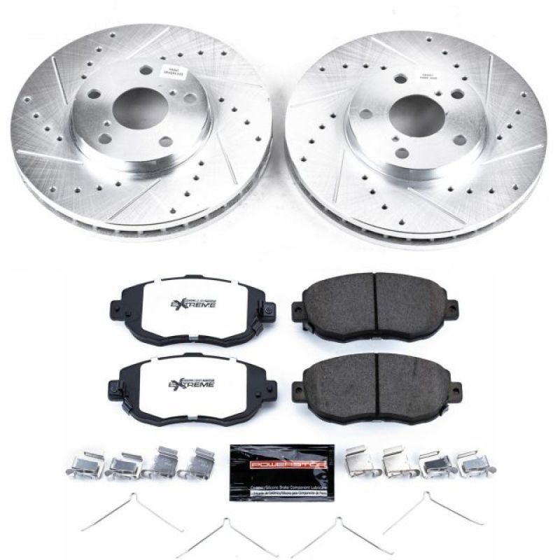 Power Stop 93-05 Lexus GS300 Front Z26 Street Warrior Brake Kit Brake Kits - Performance D&S PowerStop