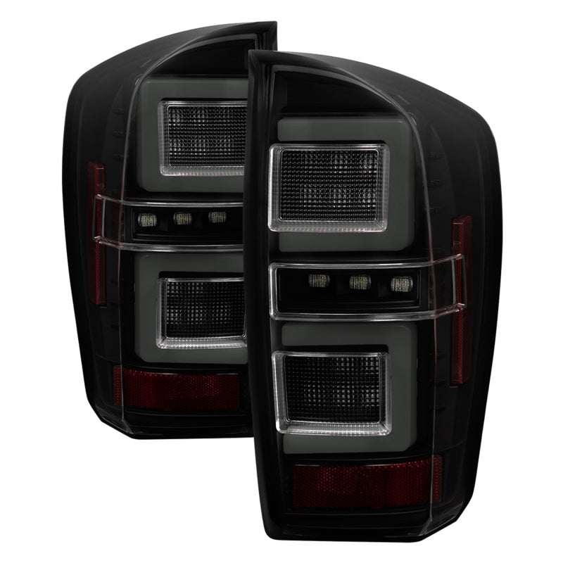 Spyder 16-17 Toyota Tacoma LED Tail Lights - Black Smoke (ALT-YD-TT16-LED-BSM) Tail Lights SPYDER