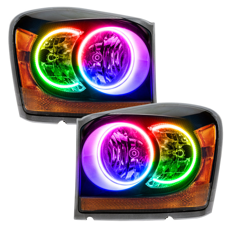 Oracle 04-06 Dodge Durango SMD HL - Black - ColorSHIFT w/o Controller Headlights ORACLE Lighting