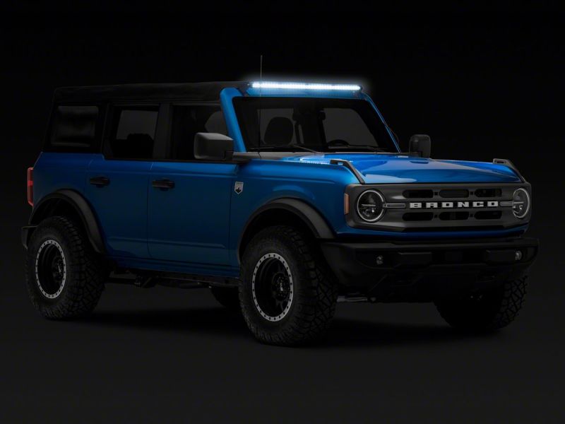 Raxiom 21-23 Bronco Axial Series 40-In 200w LED Light Bar w/ Windshield Mounting Brackets Brackets Raxiom