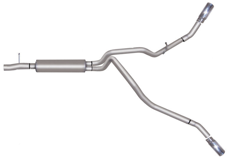Gibson 11-16 Ford F-250 Super Duty King Ranch 6.2L 2.5in Cat-Back Dual Extreme Exhaust - Aluminized Catback Gibson
