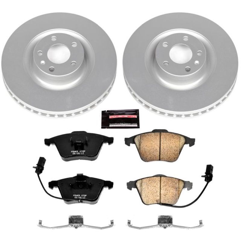 Power Stop 04-09 Audi S4 Front Z23 Evolution Sport Coated Brake Kit Brake Kits - Performance D&S PowerStop