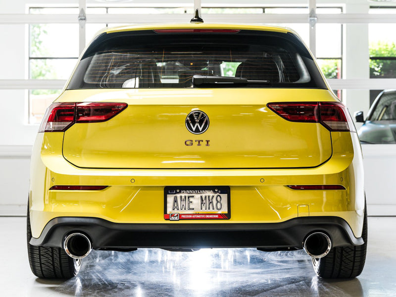 AWE 2022 VW GTI MK8 Track Edition Exhaust - Chrome Silver Tips Catback AWE Tuning