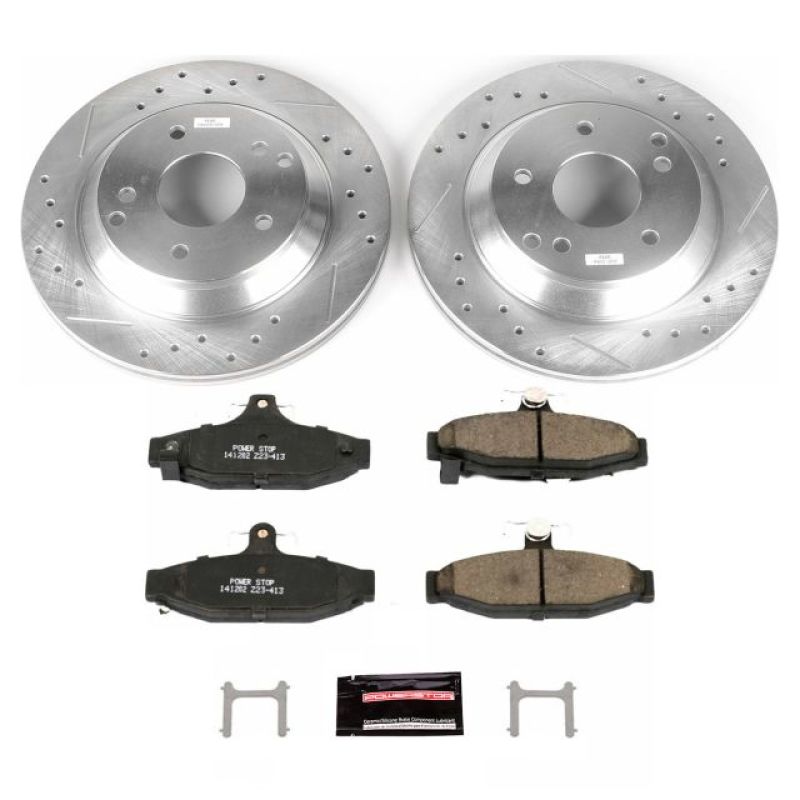 Power Stop 88-96 Chevrolet Corvette Rear Z23 Evolution Sport Brake Kit Brake Kits - Performance D&S PowerStop