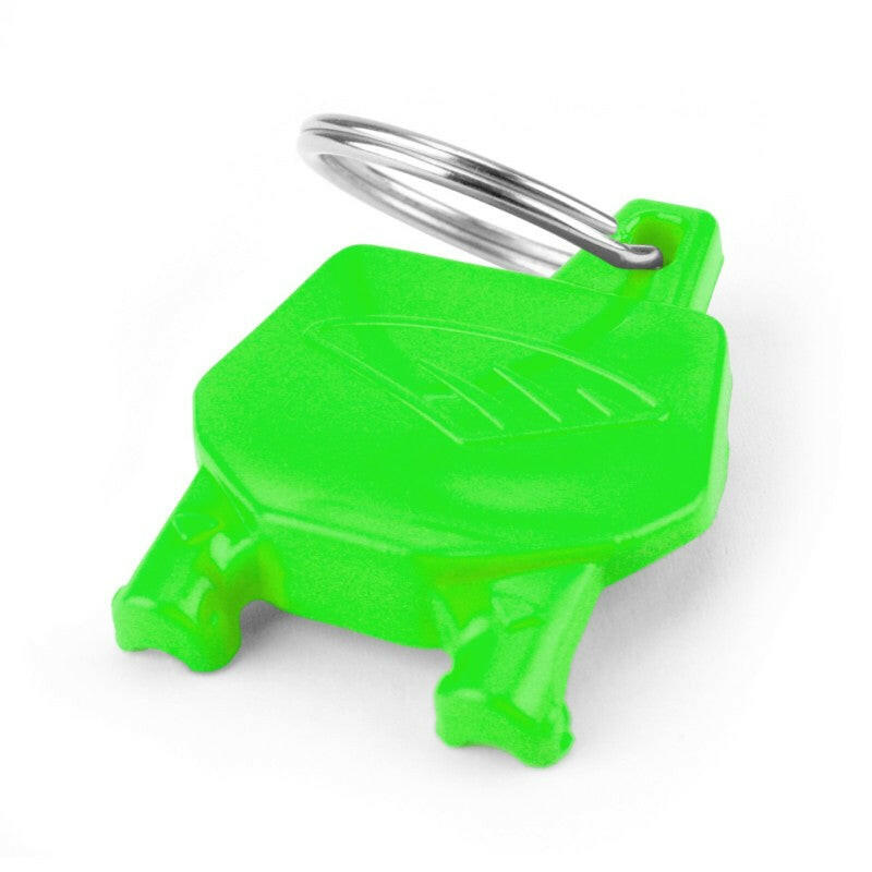 Cycra Key Ring with Number Plate - Green Marketing Cycra