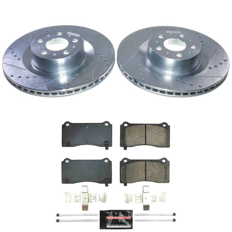 Power Stop 20-24 Tesla Y Front Z23 Evolution Brake Kit Brake Kits - Performance D&S PowerStop