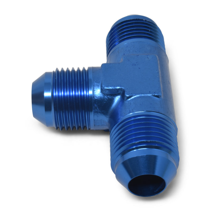 Russell Performance -16 AN NPT Flare Tee Fitting (Blue) Fittings Russell