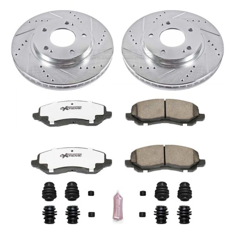 Power Stop 01-05 Chrysler Sebring Front Z26 Street Warrior Brake Kit Brake Kits - Performance D&S PowerStop