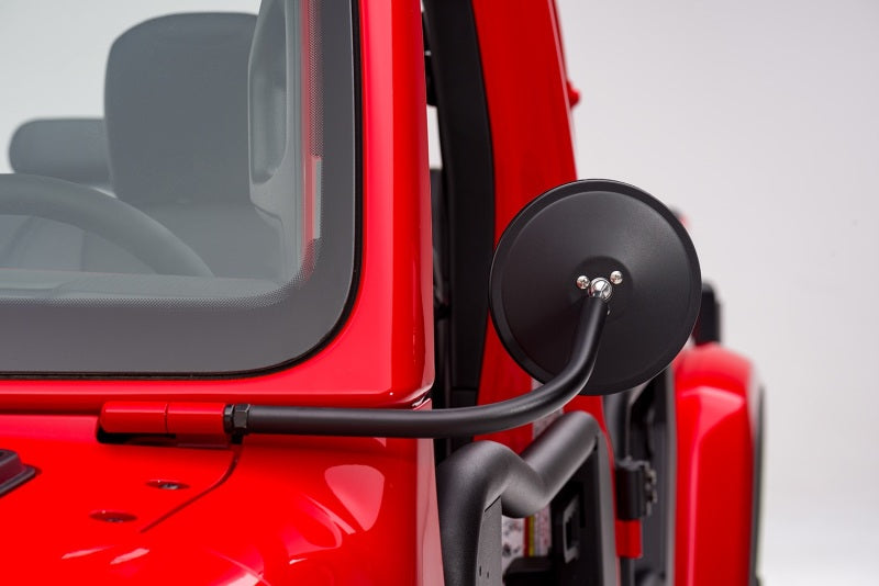 Rugged Ridge 18-20 Jeep Wrangler JL/JT (2dr + 4dr Excl. Rubicon 392) Round Trail Mirror Exterior Trim Rugged Ridge