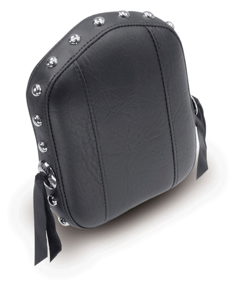 Mustang Yamaha Sissy Bar Pad (7.5 inch x 9 inch) w/Studs- Black Sissy Bar Pads Mustang Motorcycle