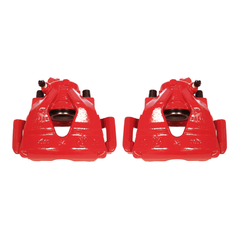 Power Stop 99-10 Volkswagen Beetle Front Red Calipers w/Brackets - Pair Brake Calipers - Perf PowerStop