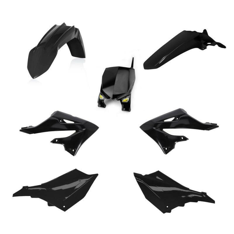 Cycra 22+ Yamaha YZ125 5-pc Replica Body Kit- Black Plastics Cycra