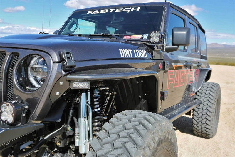 Fabtech 18-21 Jeep JL 4WD Front Steel Tube Fenders Fender Flares Fabtech