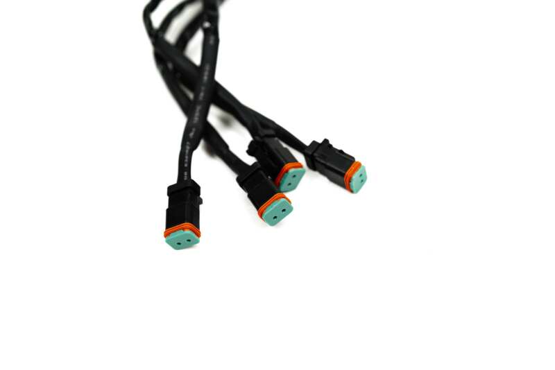 DV8 Offroad Universal 4-Way 1-DTP to 4-DTP Plug Harness - 15ft Wiring Harnesses DV8 Offroad
