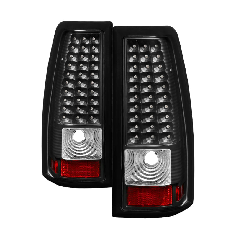 xTune Chevy Silverado 1500/2500/3500 99-02 LED Tail Lights Black ALT-ON-CS99-LED-BK Tail Lights SPYDER