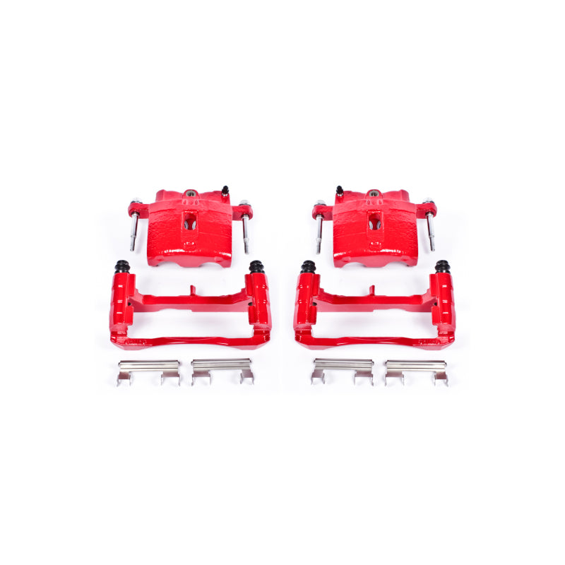 Power Stop 02-06 Cadillac Escalade Front or Rear Red Calipers w/Brackets - Pair Brake Calipers - Perf PowerStop
