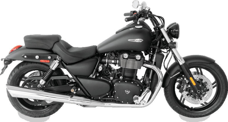 Mustang 10-18 Triumph Thunderbird, Thunderbird Storm Std. Touring 2PC Seat - Black Two-Piece Motorcycle Seats Mustang Motorcycle